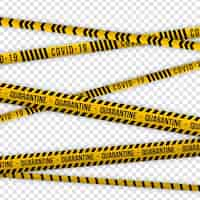 Free vector realistic quarantine stripes