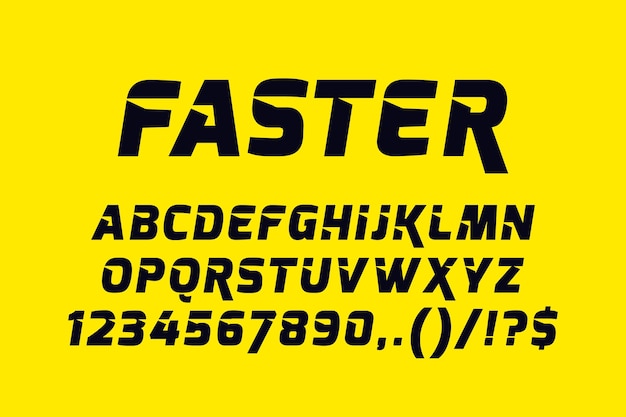 Realistic racing text effect