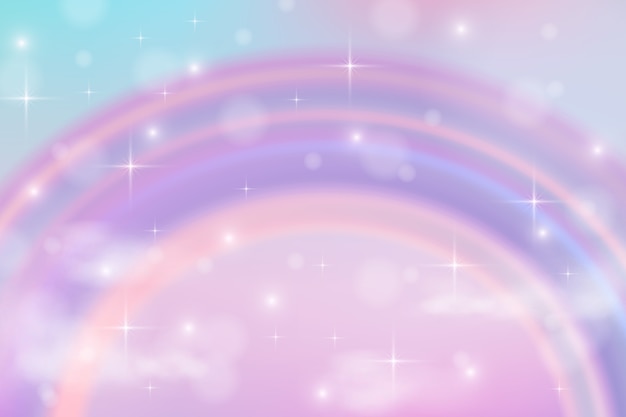 Free vector realistic rainbow glitter background