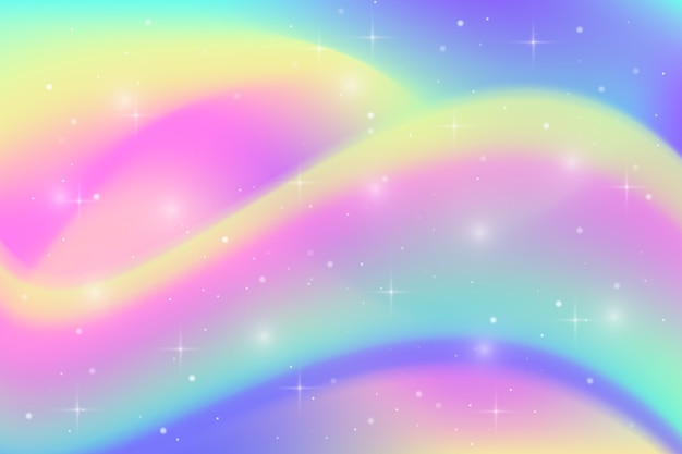 Free vector realistic rainbow glitter background