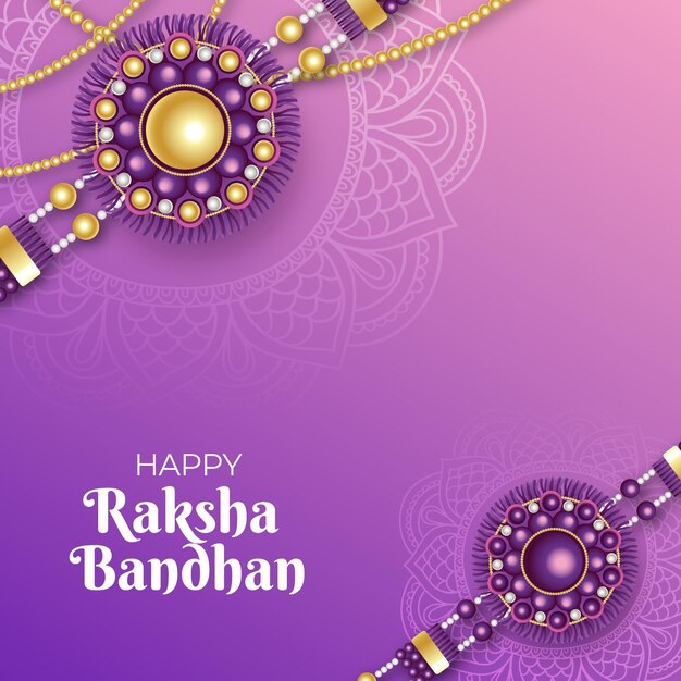 Realistic raksha bandhan concept