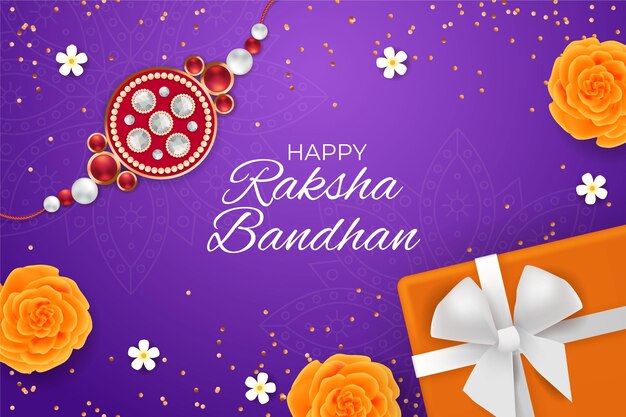 Realistic raksha bandhan concept