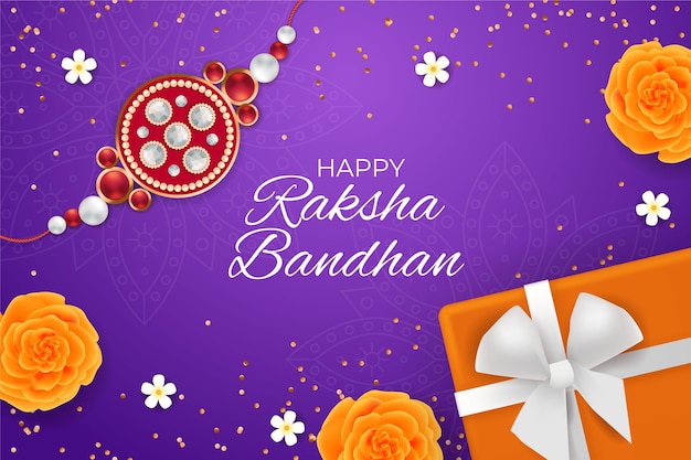 Realistic raksha bandhan concept