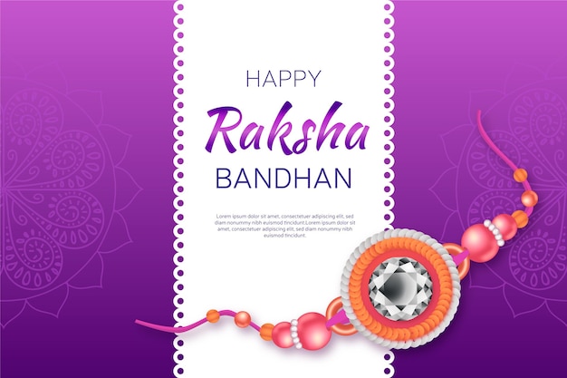 Free vector realistic raksha bandhan illustration