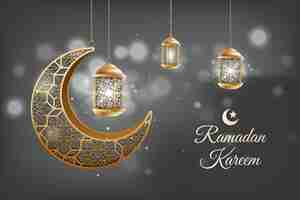 Free vector realistic ramadan background