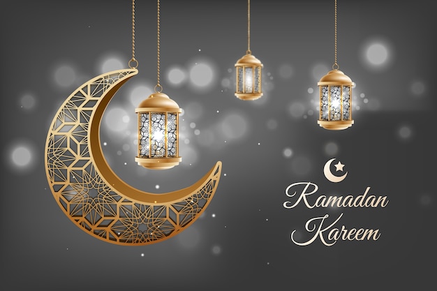 Realistic ramadan background