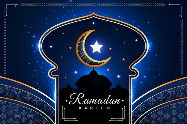 Realistic ramadan background