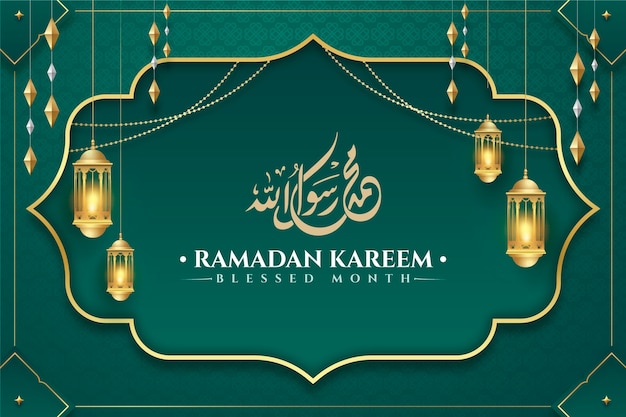 Realistic ramadan background