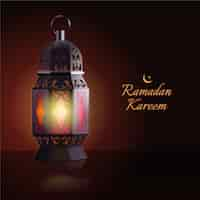 Free vector realistic ramadan concept