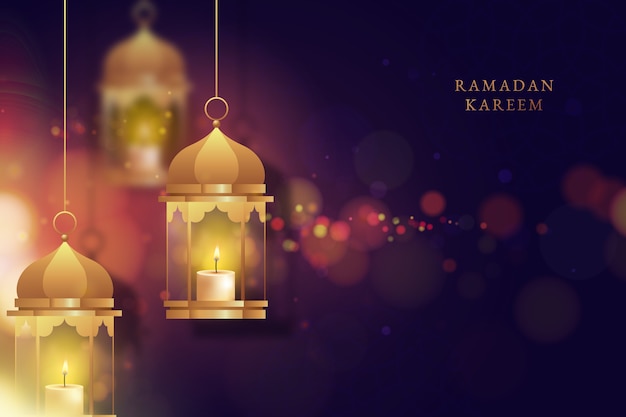 Free vector realistic ramadan concept