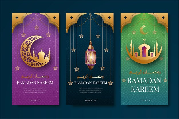 Realistic ramadan instagram stories collection