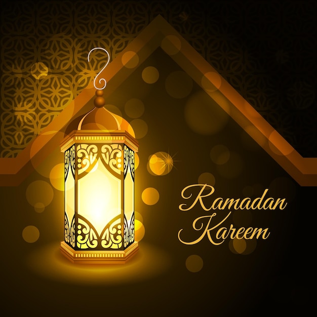 Realistic ramadan kareem illustration