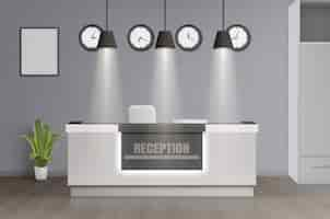 Free vector realistic reception collection