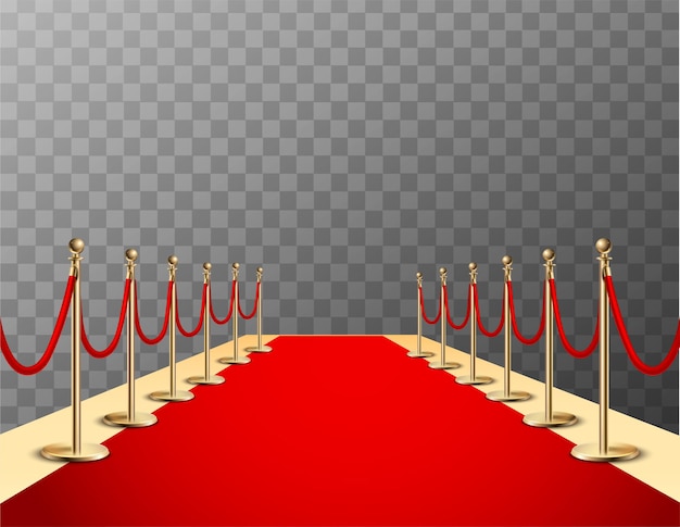 Free vector realistic red carpet