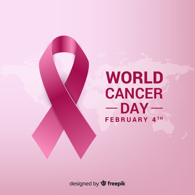 Реалистичная лента Всемирный день борьбы против рака