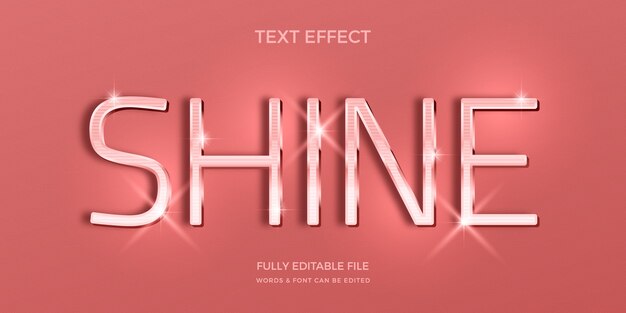 realistic rose gold text effect design