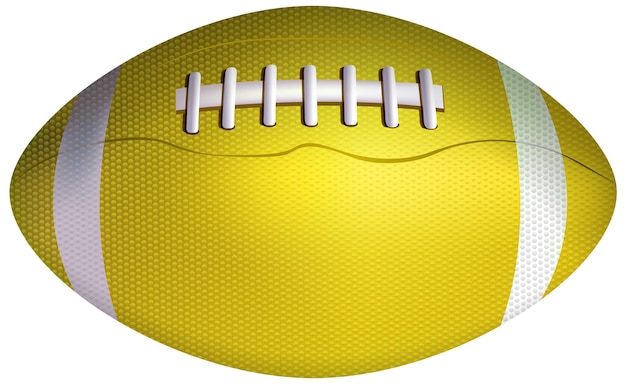 Free vector realistic rugby ball isolated