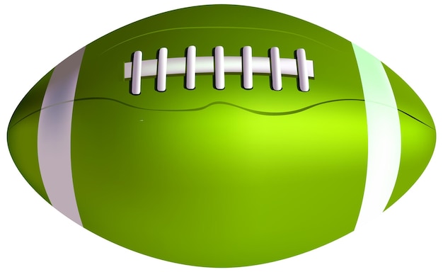 Free vector realistic rugby ball isolated