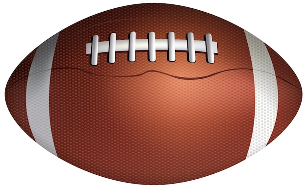 Free vector realistic rugby ball isolated