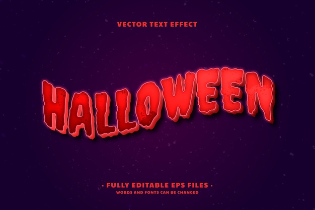 Free vector realistic scary text effect
