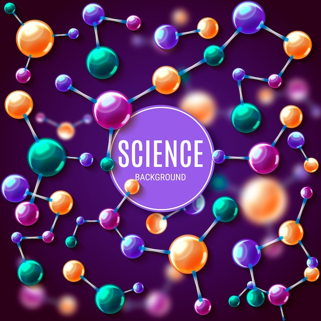 Free vector realistic science background