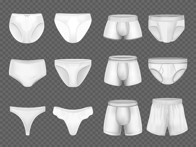 Different Types of Men S Underwear Stock Vector - Illustration of