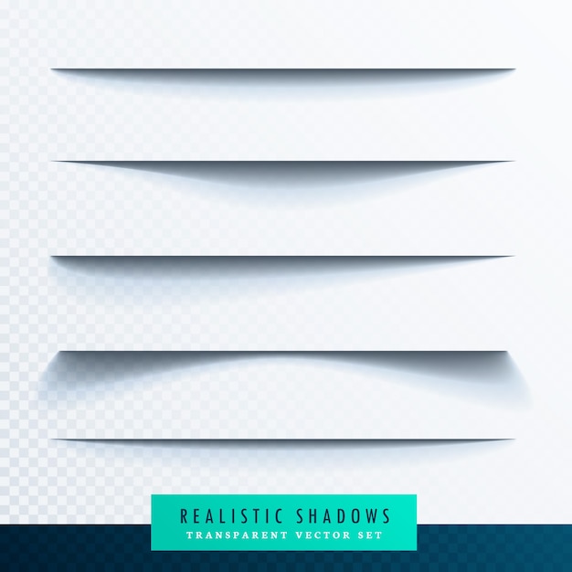 Free vector realistic shadows for borders