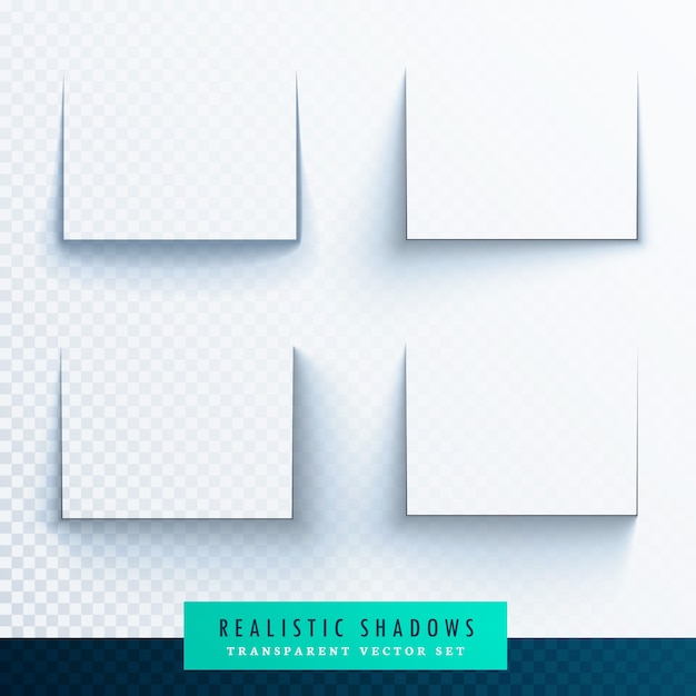 Free vector realistic shadows for frames