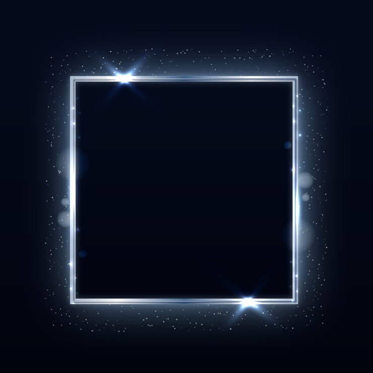 Free Vector realistic silver frame design