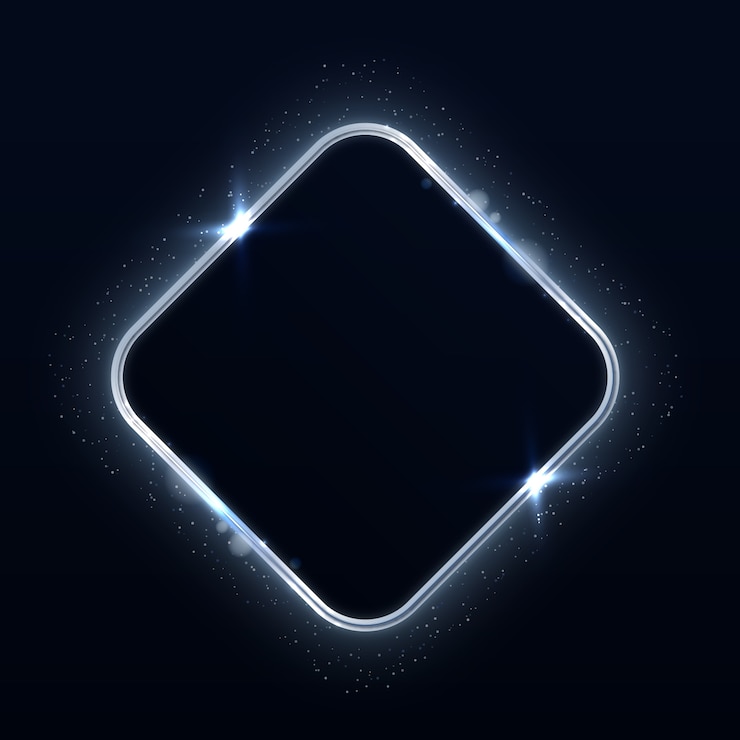 Free Vector realistic silver frame design