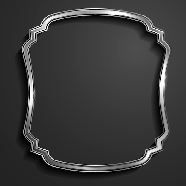 Free Vector  Realistic vector metal plate. isolated on transparent  background.