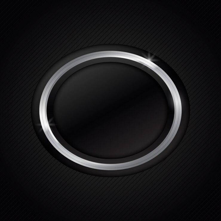 Free Vector realistic silver frame template