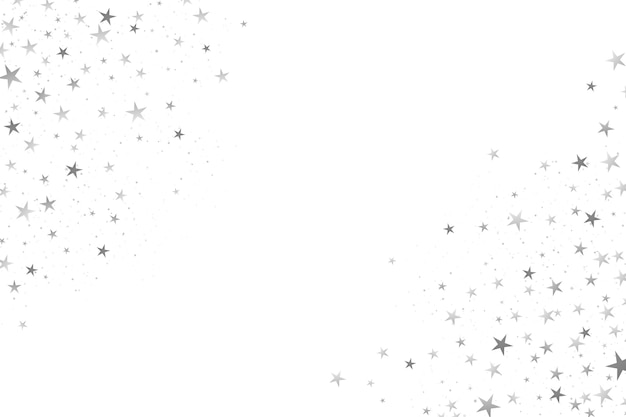 Free vector realistic silver stars background