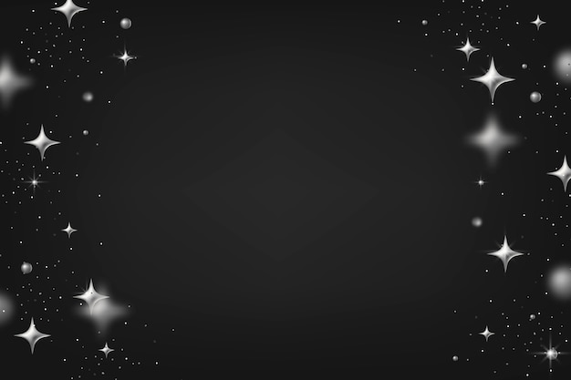 Free vector realistic silver stars background