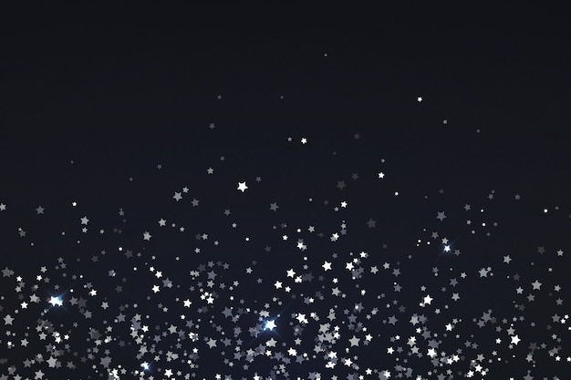 Free vector realistic silver stars background