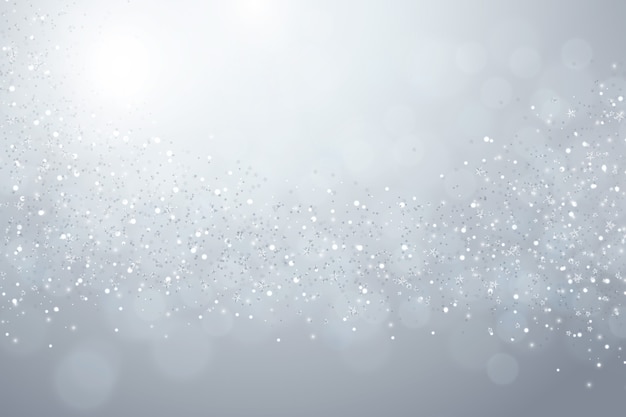 Free vector realistic silver stars background