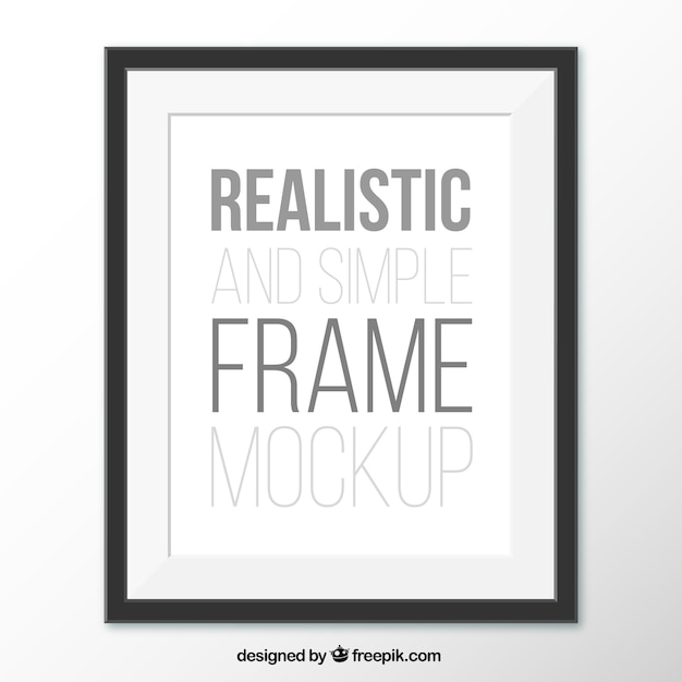 Realistic and simple frame