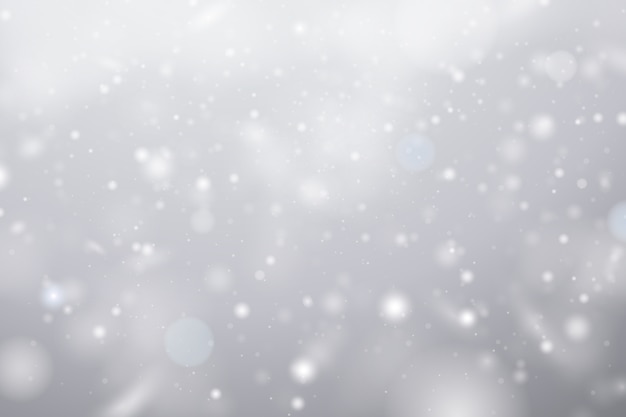 Realistic snowfall background