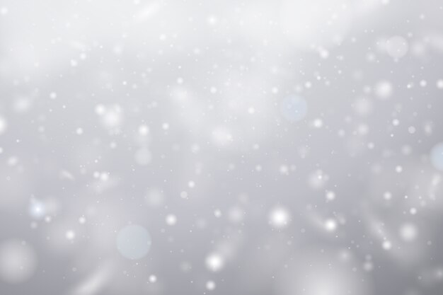 Realistic snowfall background