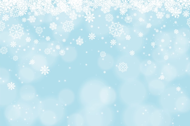 Realistic snowflake border