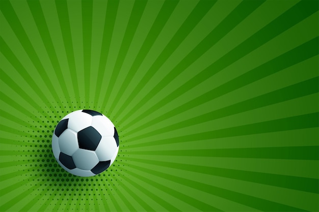 Free vector realistic soccer football green background