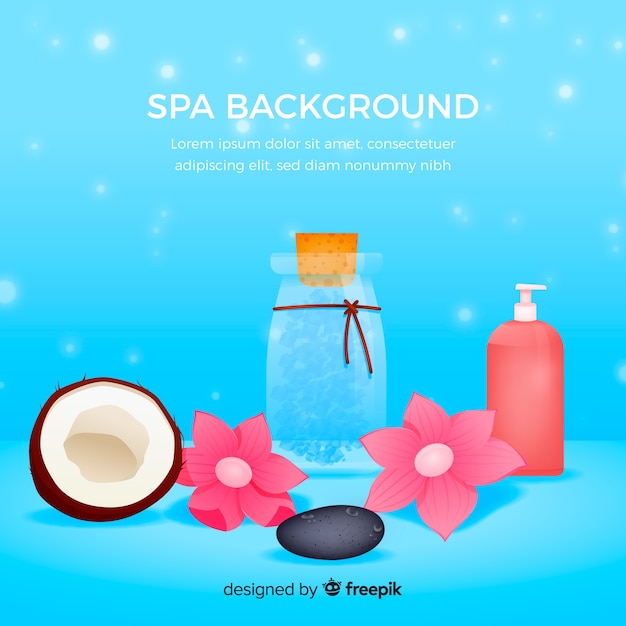 Realistic spa background