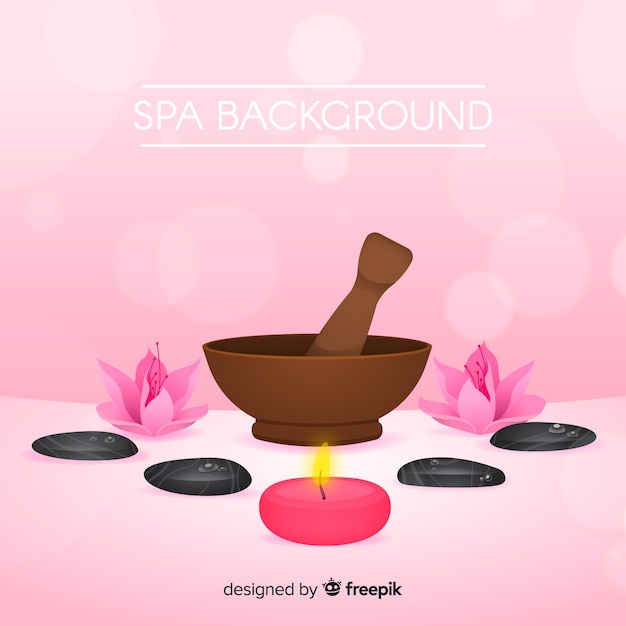 Realistic spa background