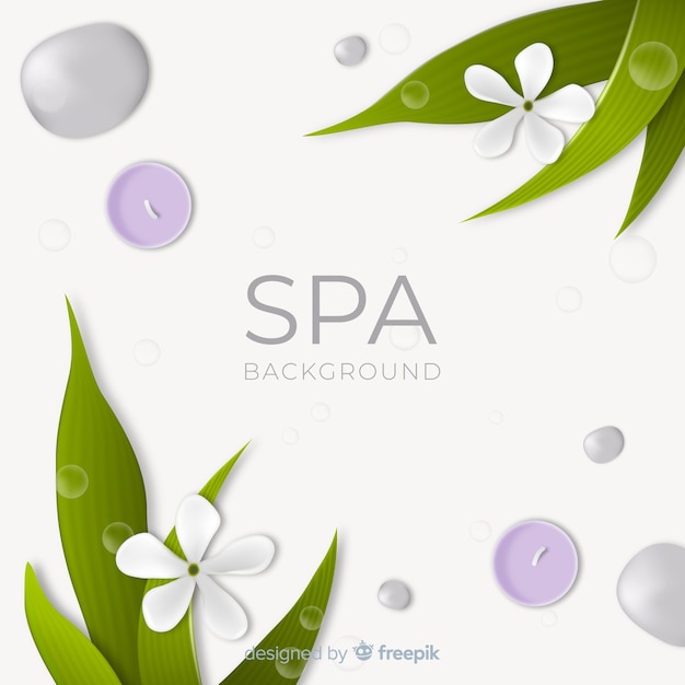 Free vector realistic spa background