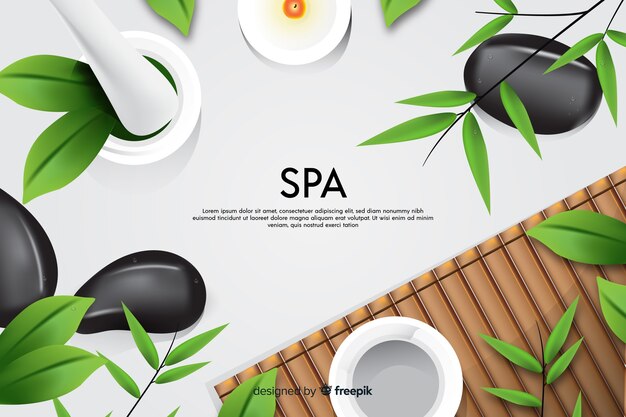 Realistic spa background