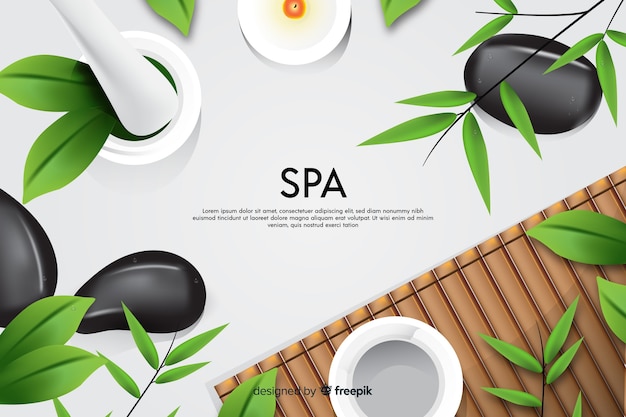 Realistic spa background