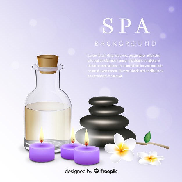 Realistic spa background