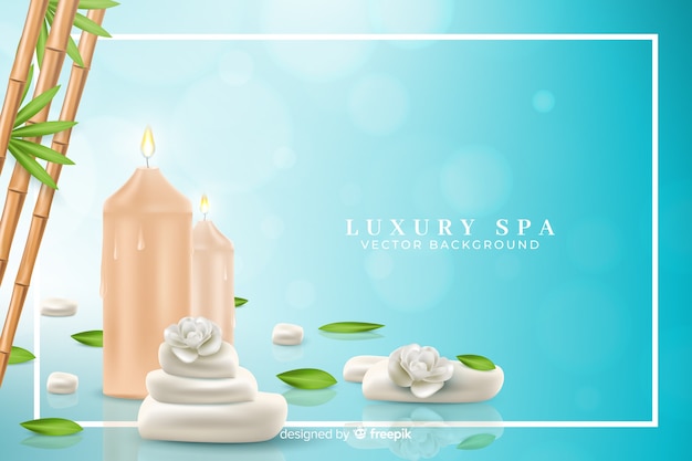 Free vector realistic spa background