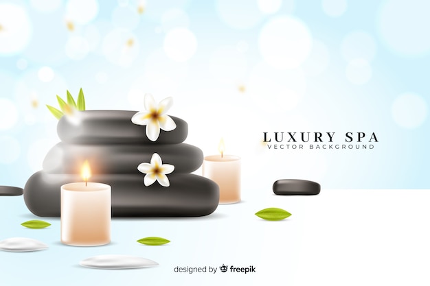 Free vector realistic spa background