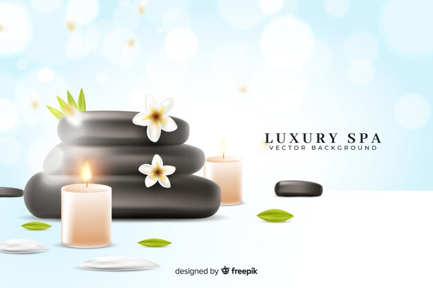 Realistic spa background